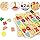 Chocozone Wooden Learning Educational Game Board for Kids, Puzzle Toys for 2 Years Old Boys & Girls (Alphabets, Numbers & Shapes)