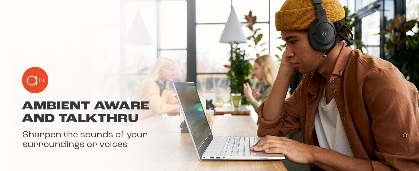 JBL Tune 770NC Wireless Over Ear ANC Headphones with Mic, Upto 70 Hrs Battery, Speed Charge : 5 min Charge Gives up to 3H of Playback, Customized EQ, Google Fast Pair, Dual Pairing, BT 5.3 (Black)