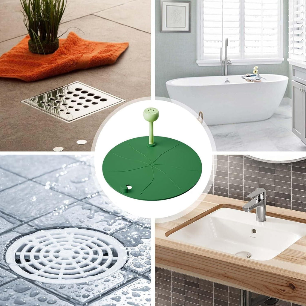 Lotus Leaf Silicone Floor Bathtub Cover